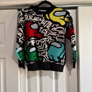 Zara Among US Sweater with Colorful Graphics